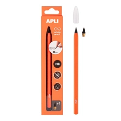 APLI Infinite pencil - nekonečná tužka NEON - HB - 4 barvy