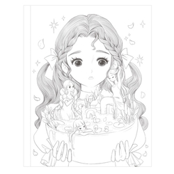 Apple Horong Forest Fairy Coloring Book - KOREA