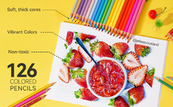 Arrtx Colored Pencils - umělecké pastelky - sada 126 ks