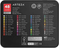 ARTEZA Expert Colored Pencils - umělecké pastelky - sada 48 ks