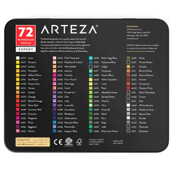 ARTEZA Expert Watercolor Pencils - akvarelové pastelky - sada 72 ks