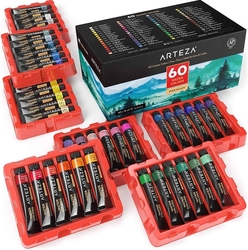 ARTEZA Watercolors Premium - akvarelové barvy v tubě - sada 60 ks