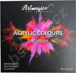 Artmagico - Akrylové barvy premium - 12 ml x 24 ks 
