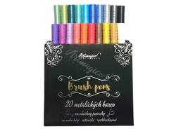 Artmagico Brush pens 20 ks metalických odstínů