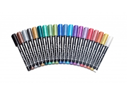 Artmagico Brush pens 20 ks metalických odstínů