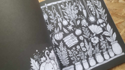 Autumn Harvest in the Good Witches' Midnight Garden - Mary Rowse 