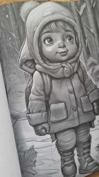 Baby Boy Winter Grayscale Coloring Book- Max Brenner 