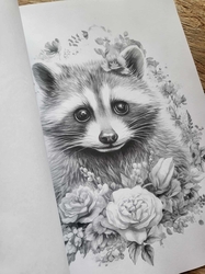 Baby Cute Animals Grayscale Coloring Book- Max Brenner 