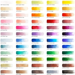 ARTEZA Watercolors - akvarelové barvy v tubě - sada 60 ks