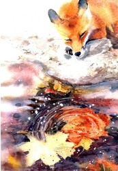 FOXY (Liška) - Diamond painting - 27 x 38 cm