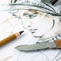 Faber-Castell PITT MONOCHROME - lisovaný uhel - různé varianty 