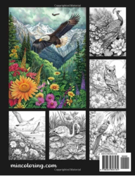 Birds & Flowers Coloring Book for Adults - Mia Quinn