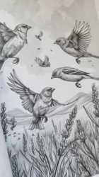 Birds & Flowers Coloring Book for Adults - Mia Quinn