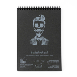 SM-LT BLACK SKETCH PAD, 165g/m2 v kroužkové vazbě - různé varianty