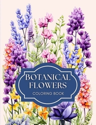 Botanical Flowers Coloring Book -  Anastasia Anemone