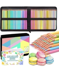 Melifluo Macaron 50 - Pastelové odstíny Colors Colored Pencils - sada 50 ks 