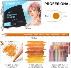 Brutfuner Oil pencils - umělecké pastelky na olejové bázi - sada 50 ks 