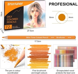 Brutfuner Oil pencils - umělecké pastelky na olejové bázi - sada 72 ks 