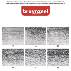 Bruynzeel Expression Series Graphite Pencils - grafitové tužky - sada 6 kusů