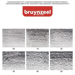 Bruynzeel Expression Series Graphite Pencils - grafitové tužky - sada 6 kusů