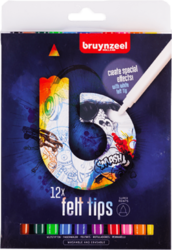 Bruynzeel HOLLAND Felt tips - sada fixů 12 ks
