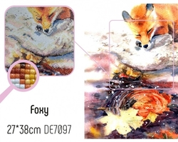 FOXY (Liška) - Diamond painting - 27 x 38 cm