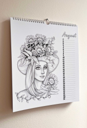 Wall Calendar - Greyscale - Lenka Filonenko
