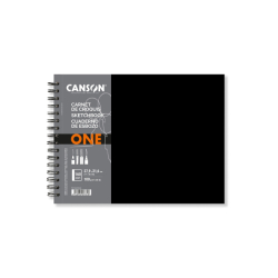 CANSON - Art Book One v kroužkové vazbě na krátké straně - různé velikosti