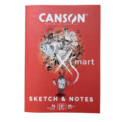Canson® XSmart Sketch & Notes linkovaný blok A5, 52 listů, 96 g