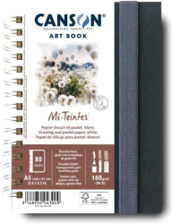 CANSON Art Book Mi-Teintes v kroužkové vazbě (A5, 40 listů, 160 g/m2)