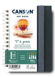 CANSON "C" à grain skicák - (A5,100 listů,180 g/m2) v kroužkové vazbě