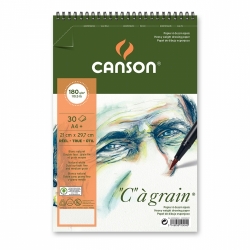 CANSON "C" à grain skicák - kroužková vazba (180g/m2, 30 archů) - A4