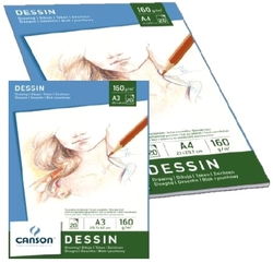 CANSON - Dessin blok - 160 g/m2, A4, 20 listů