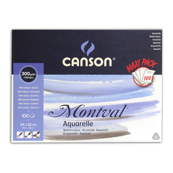 CANSON Montval Aquarelle 300 g/m2 - 100 archů - A3