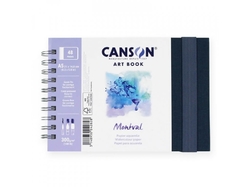 CANSON Montval Aquarelle ARTBOOK - (CP, 300 g/m2, 20 x 20 cm) - 24 listů