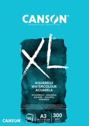 CANSON XL Aquarelle skicák - lepená vazba (300g/m2) - různé rozměry