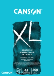 CANSON XL Aquarelle skicák - lepená vazba (300g/m2) - různé rozměry