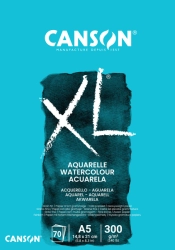 CANSON XL Aquarelle skicák - lepená vazba (300g/m2) - různé rozměry