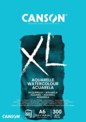 CANSON XL Aquarelle skicák - lepená vazba (300g/m2) - různé rozměry