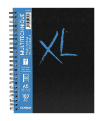 CANSON XL Book Mix. Media skicák - kroužková vazba (160 g) - pevné desky - 2 rozměry