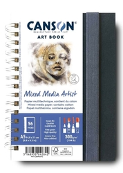 CANSON XL Book Mixed Media Artist skicák v kroužkové vazbě 300g/m2 - různé velikosti
