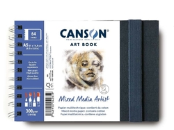 CANSON XL Book Mixed Media Artist skicák v kroužkové vazbě 300g/m2 - různé velikosti