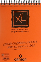 CANSON XL CROQUIS Sketch - kroužková vazba nahoře (90 g/m2, 120 listů) - A4 skicák 