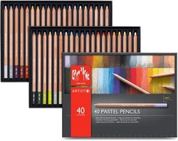 Caran d´Ache PASTEL PENCILS - pastel v tužce - sada 40 ks 