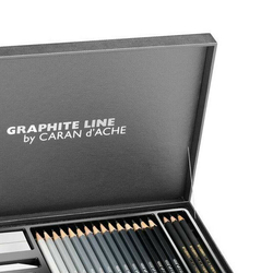 Caran d´Ache - Graphite Line - dárková grafitová sada v luxusním boxu - 28 ks