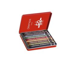 Caran d´Ache NEOCOLOR II SPECIAL EDITION 50 years - akvarelové voskové pastely - sada 10 ks - limitovaná edice - DARK