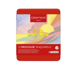 Caran d´Ache NEOCOLOR II SPECIAL EDITION 50 years - akvarelové voskové pastely - sada 10 ks - limitovaná edice - PASTEL
