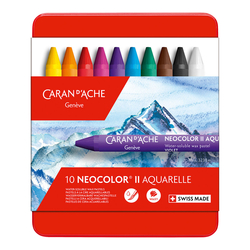 Caran d´Ache NEOCOLOR II - akvarelové voskové pastely - sada 10 ks