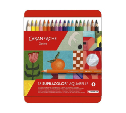 Caran d´Ache SUPRACOLOR - akvarelové pastelky - SPECIAL EDITION - sada 18 ks