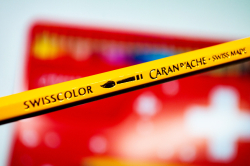 CARAN D'ACHE - Swisscolor - akvarelové pastelky  - sada 40 ks v plechové krabičce